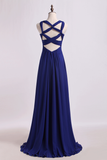 Halter Prom Dresses A Line Floor Length