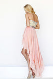 High Low Skirt A Line Sweetheart Beaded Bodice Prom Dresees New Here