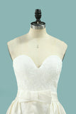 Mermaid Sweetheart Wedding Dresses Lace With Applique Court Train Detachable