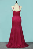 Sweetheart Bridesmaid Dresses Mermaid Chiffon With Ruffles And Slit