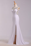 New Arrival Prom Dresses Scoop Neckline Sheath/Column Floor Length Fast Delivery