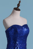 Prom Dresses Mermaid Sweetheart Sequins With Beads And Slit