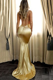 New Arrival Spaghetti Straps Mermaid Evening Dresses Stretch Satin