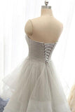 New Arrival Prom Dresses A-Line Sweetheart Lace Up Back With Belt And Ruffles