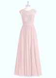 Peyton A-Line Chiffon Floor-Length Dress SJSP0019712