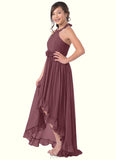 Sylvia A-Line Chiffon Asymmetrical Junior Bridesmaid Dress SJSP0019969