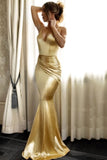 New Arrival Spaghetti Straps Mermaid Evening Dresses Stretch Satin