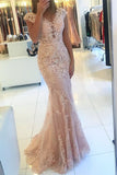 Prom Dresses Mermaid/Trumpet Tulle With Appliques And Sash