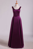 Bridesmaid Dresses A-Line Floor Length Satin