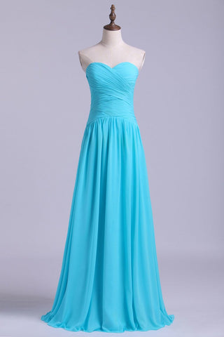 Bridesmaid Dresses/Prom Dresses A-Line Sweetheart Floor-Length Chiffon