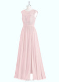 Peyton A-Line Chiffon Floor-Length Dress SJSP0019712