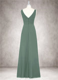 Gabriella A-Line Chiffon Floor-Length Dress SJSP0019655