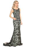 New Arrival Scoop Prom Dresses With Applique And Beads Tulle