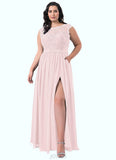 Peyton A-Line Chiffon Floor-Length Dress SJSP0019712