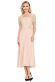 A Line Square Prom Dresses Chiffon&Lace With Jacket