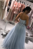 Sweatheart Embroidered Beads Tulle Ball Gown Prom SJSPZBYPQH8