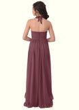 Sylvia A-Line Chiffon Asymmetrical Junior Bridesmaid Dress SJSP0019969