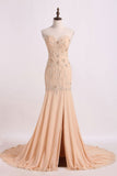 Sweetheart Prom Dresses Mermaid/Trumpet With Beading