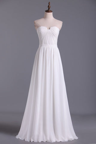 Chic Prom Dresses Long A Line Strapless Chiffon Ivory Color Petite Size Under 200