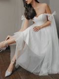 Wedding Dresses A Line Tulle Special Short Wedding Party Dresses