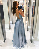 Modern V Neck Backless Prom Dresses Special Evening Dresses