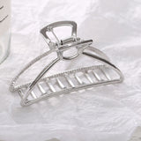 Geometric Hair Claw Clamps Metal Hair Crab Moon Shape Headpieces