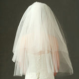 Long Chiffon Cathedral Veil for Wedding Cheap Wedding Veils V03