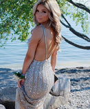 Amazing Beaded Trumpet Mermaid Prom Evening Dresses