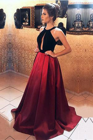 Affordable Long A-line Prom Dresses For Women Simple Party Dresses