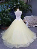 New Arrival Quinceanera Dresses A-Line Lace Up Cheap Price Scoop Neck With Beads And Appliques JS775