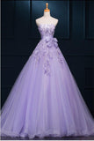 New Arrival Ball Gown Floor-length Luxury Appliques Prom Dress JS195