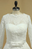 Latest Style Wedding Dresses Scoop A-Line Chapel Train