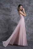 New Arrival Prom Dresses A Line Sweetheart Sweep/Brush Chiffon With Beading