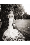 Sweetheart Wedding Dress With Chapel Train Satin SJSP6C244JT