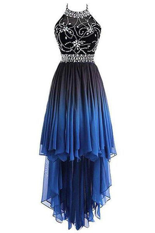 Black ombre prom dress best sale