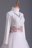 Muslim Wedding Dresses Sweetheart A Line With Applique And Beads Organza