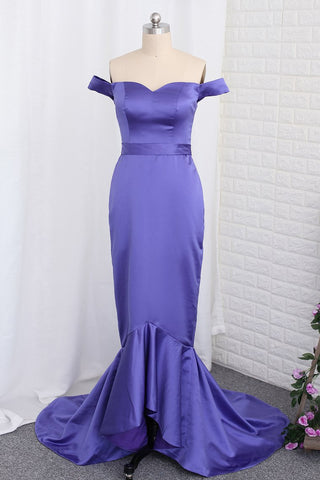 Bridesmaid Dresses Mermaid Off The Shoulder Satin With Sash