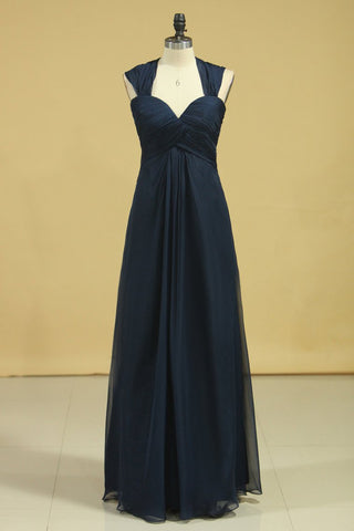 Popular Prom Dresses A Line Floor Length Halter