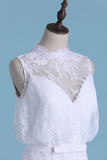 Wedding Dresses Scoop Mermaid Chiffon & Lace With Sash