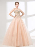 Prom Dresses Sweetheart A Line Tulle With Ruffles