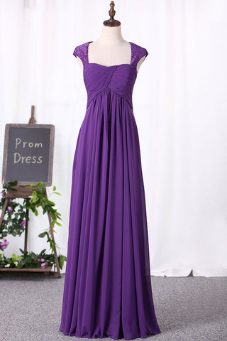 Bridesmaid Dresses Off The Shoulder A-Line Chiffon & Lace