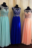 Real Made A-Line Beading Chiffon Real Made Prom Dresses BG33