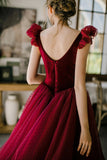 Fashion Red Prom Dress Long Evening Formal Gowns Classic