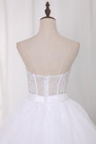 Wedding Dresses Sweetheart Beaded Bodice Court Train Organza