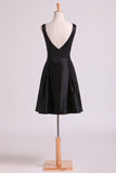 Black Bateau Open Back Evening Dresses Satin With Sash