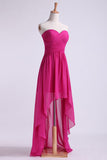 Asymmetrical Prom Dresses Sweetheart Chiffon