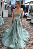 Illusion Neckine Lace Appliques Formal Evening Gowns A Line Cap Sleeves Prom Dresses