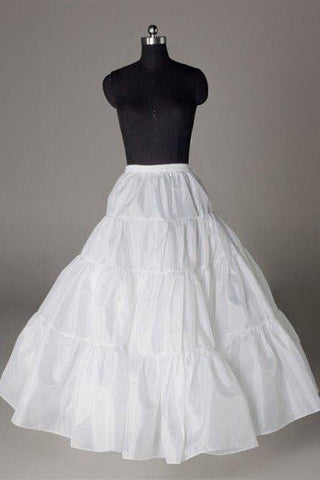 Fashion Wedding Petticoat Accessories White Floor Length Underskirt FU01