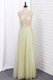 Floor Length A Line Chiffon Prom Dresses