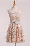 New Arrival Sweetheart Homecoming Dresses A Line Lace With Beading